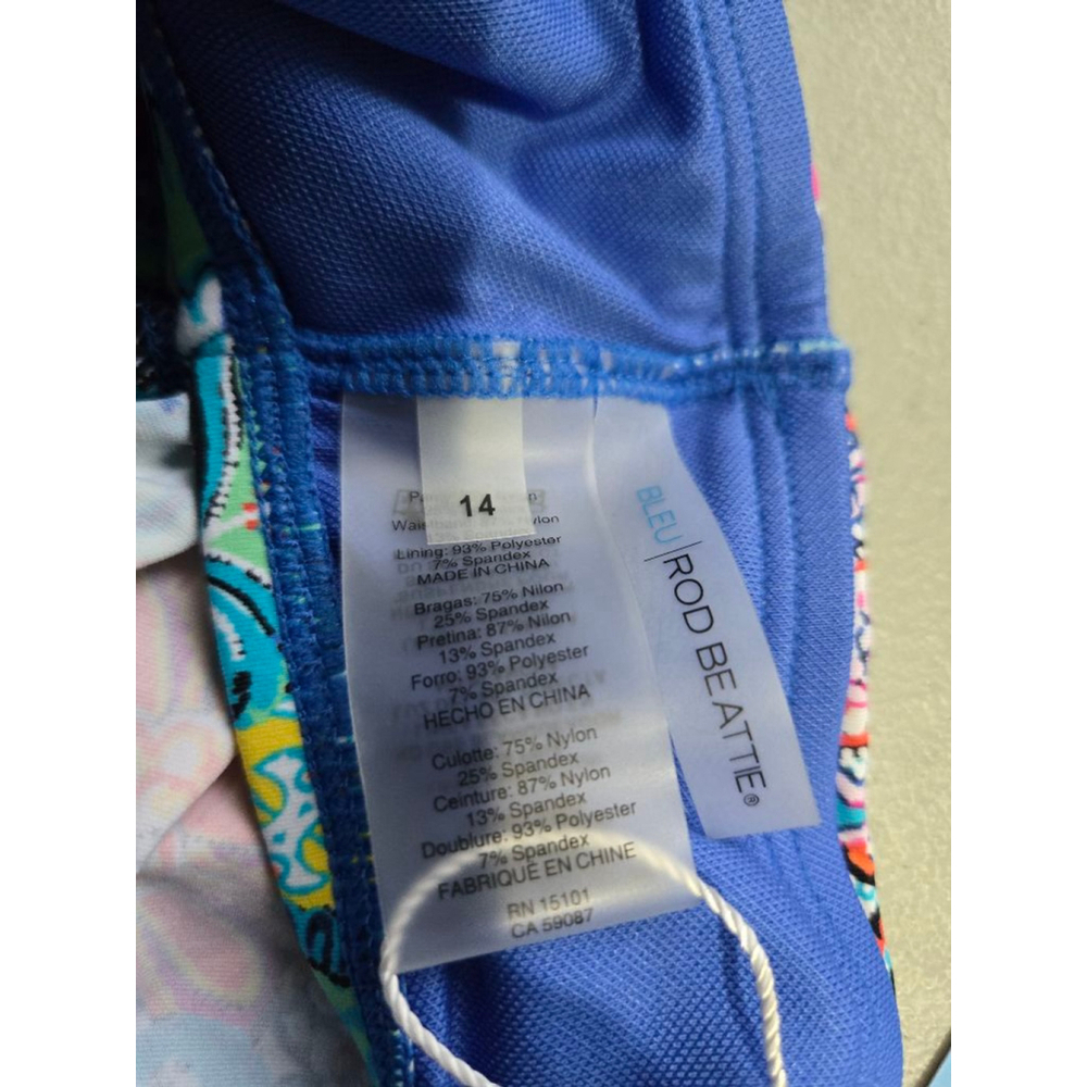 Women's Bleu Rod Beattie Swim Bottom Size 14 Blue Orange - Picture 6 of 8